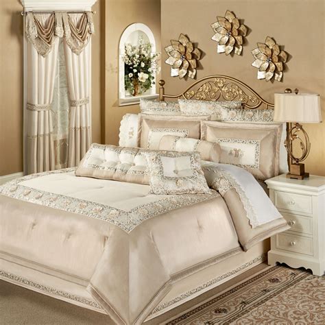 This luxurious bedding collection lends elegant flair and mature style to your bedroom or guestroom. Elegante Faux Silk Luxury Comforter Bedding | Bed linens ...