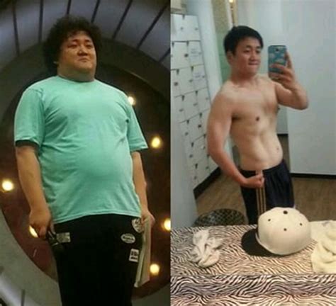 Real.be / ким мин чжэ / 김민재. 개그맨 이지성 44kg 감량, 배불뚝이 파마 아저씨에서 초콜릿복근 ...