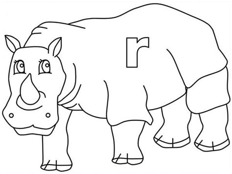 Check spelling or type a new query. Letter R Is For Rhino Coloring Page : Bulk Color in 2020 ...