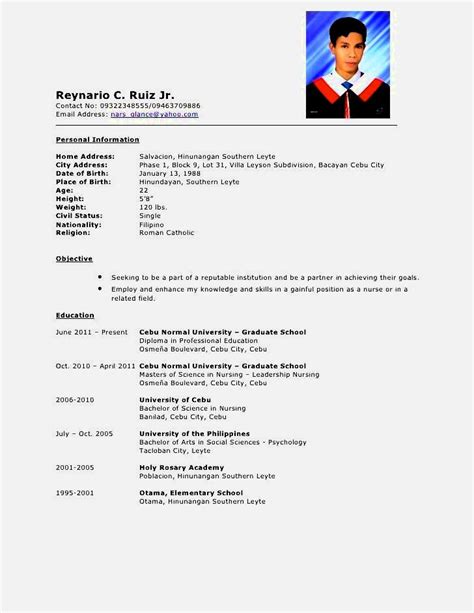 Standard curriculum vitae/resume format for experience candidates. cv format for job in bangladesh pdf - Marital Settlements ...