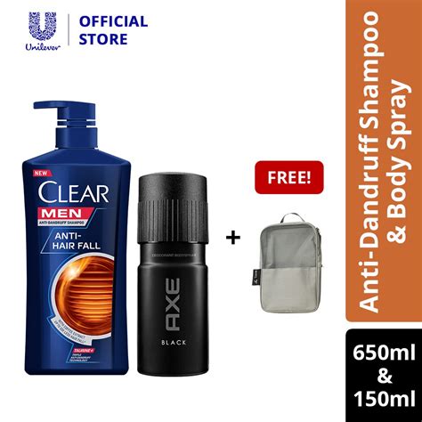 Genetic hair loss is one of the most common problem in which our body will not be able to produce more hair. Clear Men Anti Hair Fall Anti-Dandruff Shampoo 650ml + Axe ...