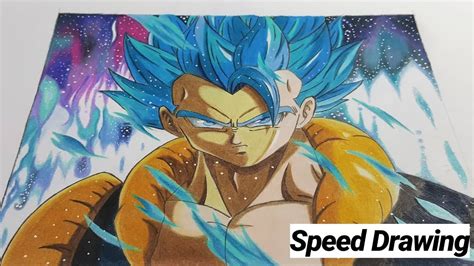 Here you will begin drawing out the thick eyebrows, and then draw in the shapes of both the eyes. SPEED DRAWING GOGETA ssj BLUE | drawing GOGETA ssj BLUE ...