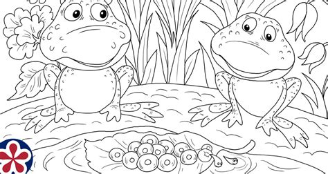 Explore 623989 free printable coloring pages for your kids and adults. Frog Life Cycle Coloring Pages and Mini-Book For ...