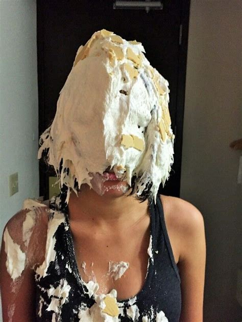 Substances can include creamy/wet foods, mud, shaving foam, paint, or oil, etc. 180 best Pied Girls images on Pinterest | Cakes, Pie and Pies