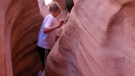 From there, follow spooky back down to dry fork, and. Peek a boo Gulch and Spooky Gulch in Escalante Utah - YouTube