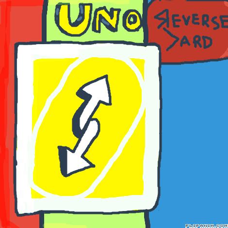 On april 18th, 2018, urban dictionary user coolkid87611 defined the uno reverse card as an upgraded no u providing the example of: Uno Reverse Card (yellow) - FlipAnim