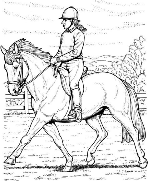 The best free, printable horse coloring pages! Dressage Horse Coloring Pages at GetDrawings | Free download