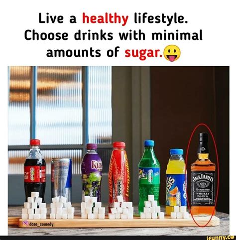 Live a healthy lifestyle. Choose drinks with miqimal ...