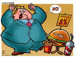 The california board of equalization (boe) is the governing body responsible for enforcing and administering sales taxes on food. cartoon junk food tax