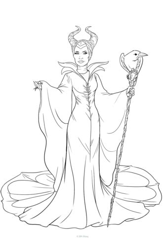 Jungle book hercules lilo and stich. Maleficent coloring page | Free Printable Coloring Pages