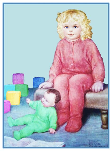 *free* shipping on qualifying offers. Cross Stitch Patterns Bessie Pease Gutmann Girl with Pink ...