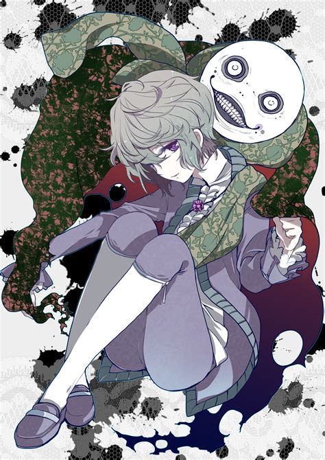 He has short, light grey/silver hair, large, sparkling blue eyes, and light skin tone. Safebooru - blue eyes boy curly hair emil emil (nier) grey hair male nier no.7 (nier) ruffles ...