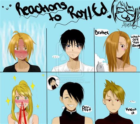 Reactions to Roy x Ed XD. Fullmetal Alchemist:Brotherhood ...
