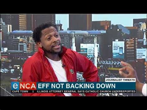 Speaking on sabc 2 morning live's tracy going, ndlozi said he's honoured. EFF's Mbuyiseni Ndlozi talks journalist threats - YouTube