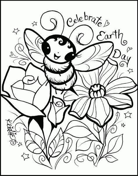 Can you believe earth day is more than 50 years old?! Earth Day coloring page - coloring.com