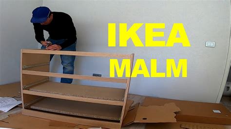 Malm chest of 2 drawers. Timelapse - IKEA Drawer Malm Assembly - YouTube