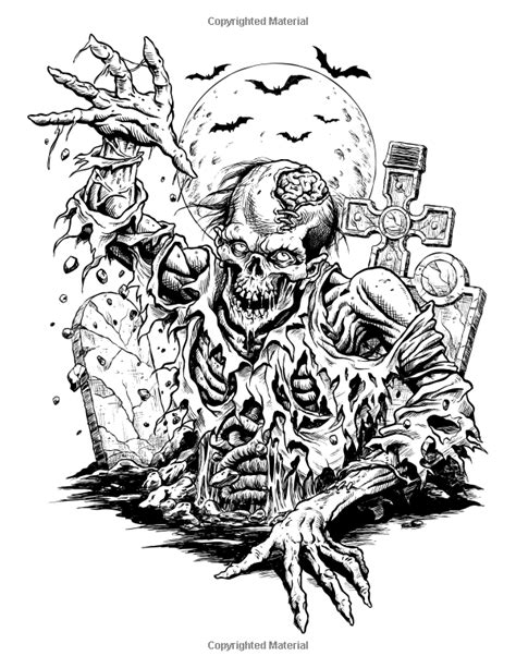 Find high quality horror coloring page, all coloring page images can be downloaded for free for personal use only. Coloring pages colouring adult detailed advanced printable ...