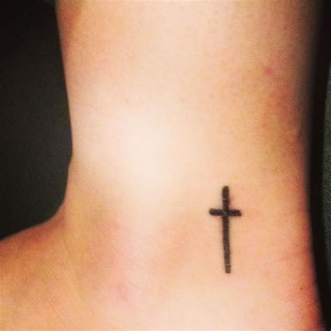 A cross is instantly recognizable, simple and effective.along with the holy bible the cross is the most visible symbol of christianity and a hugely meaningful symbolic tattoo choice. 72 Adorable Ankle Tattoos Designs - Mens Craze