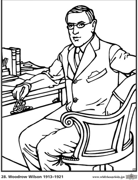 Dltk's crafts for kids president's day coloring pages. US Presidents