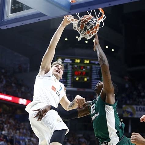 Instead of shooting upward and returning to doncic, the basketball flew to the left and landed in the stands. Doncic takes his licks as Real Madrid make it to Belgrade ...