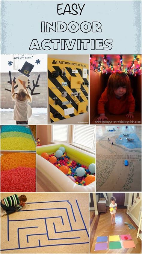 Need some new ideas of indoor activities for kids? Great indoor activities for cold or rainy days! | Rainy ...