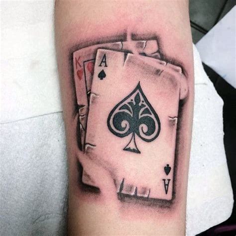 Check spelling or type a new query. 90 Playing Card Tattoos For Men - Lucky Design Ideas