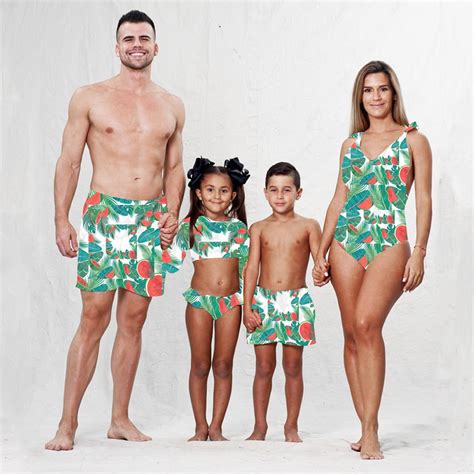 You will get a happy unexpected prize! 2019 Family Matching Swimwear Mother Daughter Men Women ...