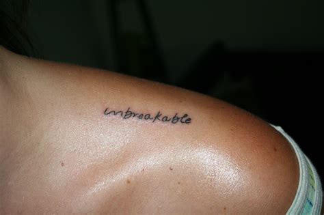 Alana potocknik has the word unbreakable tattooed on the side of her left hand. Dear Dad: Unbreakable