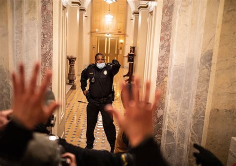 Eugene goodman, the capitol police officer who deterred rioters away from the senate chamber on jan. How lone officer Eugene Goodman kept murderous rioters ...