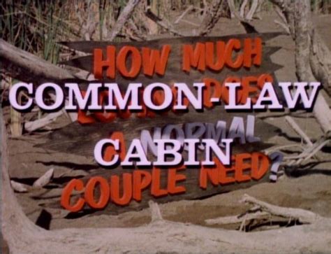 Common law cabin (original title how much loving does a normal couple need?) is a 1967 exploitation film directed by russ meyer. Cherry, Harry And Raquel / Common Law Cabin