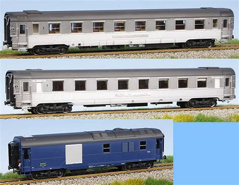 This item is no longer available. LS Models Set of 3 Passenger cars Mistral 56 of Paris-Nice ...