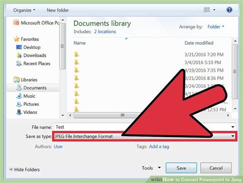 How to convert a powerpoint presentation into a video, including narration, animation, and more. How to Convert Powerpoint to Jpeg: 11 Steps (with Pictures)