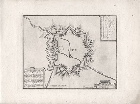 Aat, N. de Fer, mědiryt, 1705 - Antikvariát Bretschneider