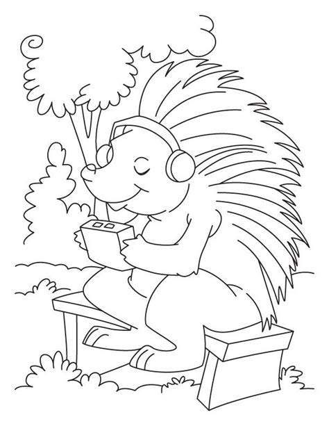 To print the coloring page: Porcupine Coloring Pages - Best Coloring Pages For Kids