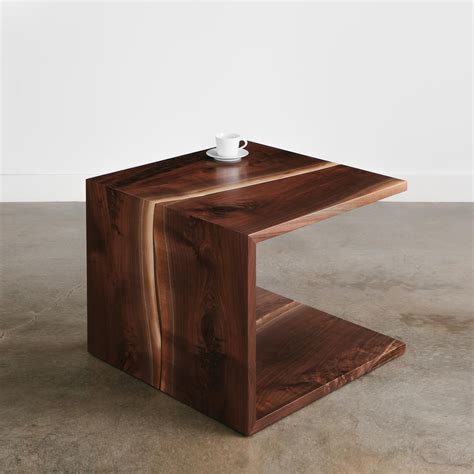 Thayer coggin drum coffee table $2995. Walnut Side Table No. 172 | Elko Hardwoods | Modern Live ...