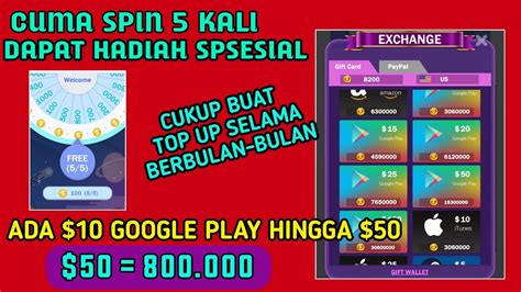 Cek aksesori handphone di bawah rp50 ribu ini. Spin 5 Kali !! Bisa Dapat Hadiah Google Play $50 = 800 Ribu ???? - YouTube