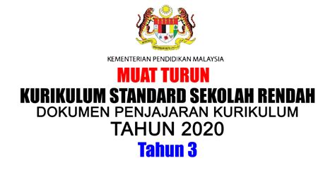 Panduan guru bahasa malaysia (sekolah jenis kebangsaan). Muat Turun Dokumen Penjajaran Kurikulum 2020 (Tahun 3 ...