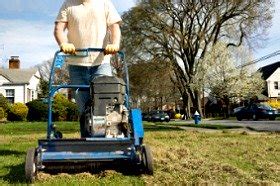 Don't dethatch if you're in a drought or a heat wave. The Basics of Lawn Care, Growing Grass and Yard Maintenance