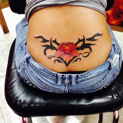 Wings provide lateral symmetry to the tattoo which makes the back look. 104 Hot Lower Back Tattoos, Tramp Stamp Tattoos