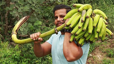 Taste great with sambar or curd rice. RAW BANANA FRY JUNGLE MEIN - YouTube