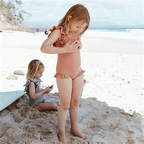 How to rock a bathing suit. 2019 Summer Toddler Baby Kid Girls Ruffles Solid Color ...