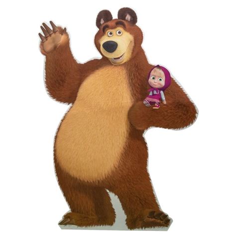 Rambunctious young masha stumbles upon bear's house in the forest; 4 ft. 1 in. Masha and The Bear Standee - Walmart.com ...