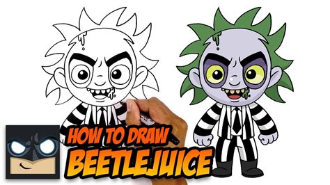 Test your strength! — beetlejuice. How to Draw Beetlejuice | Step by Step Tutorial - YouTube