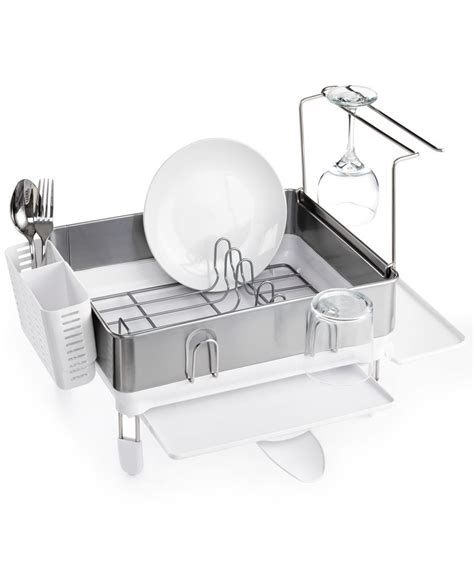 Get it as soon as tue, feb 9. simplehuman Compact Steel Frame Dish Rack | Dish racks ...