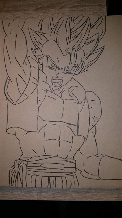 Step by step drawing tutorial on how to draw super saiyan gogeta from the movie dragon ball super: Gogeta Drawing | DragonBallZ Amino