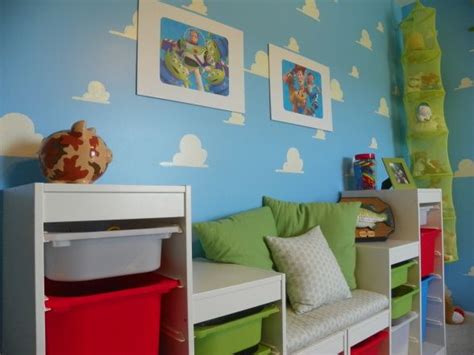 For our son's room, we wanted something more than just a nursery that he would immediately grow out of, so we filled it with toys and storage. Information About Rate My Space | Toy story bedroom, Andys ...