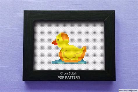 These quick knit afghan patterns will make you rethink the massive undertaking that is making a blanket! Rubber Ducky Cross Stitch PDF | Cross Stitch Patterns