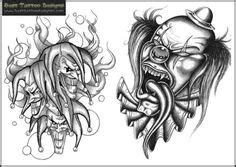 The killer clown isn't really. 29 beste afbeeldingen van tattoo design clown - Tatoeage ...