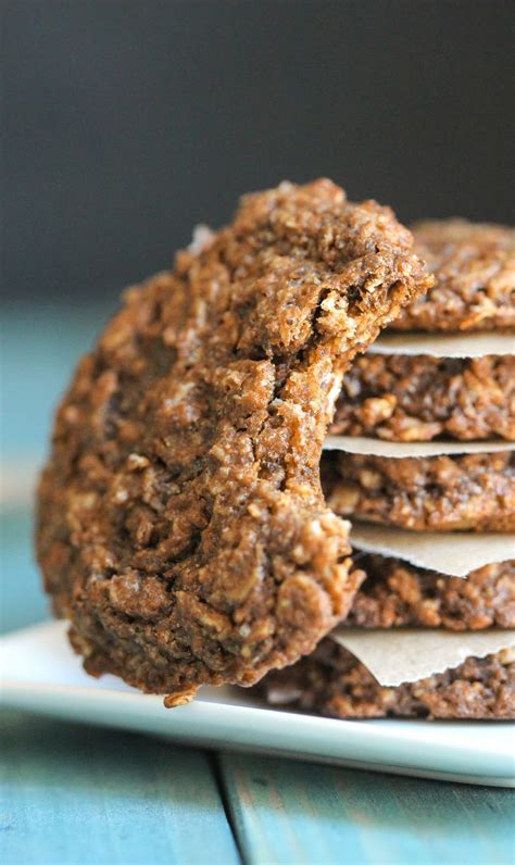 I developed this recipe with but adding soaked raisins to oatmeal cookie dough changes the texture of the dough and causes them slightly underbake. Vegan, Gluten Free Chewy Peanut Butter Oatmeal Cookies Recipe