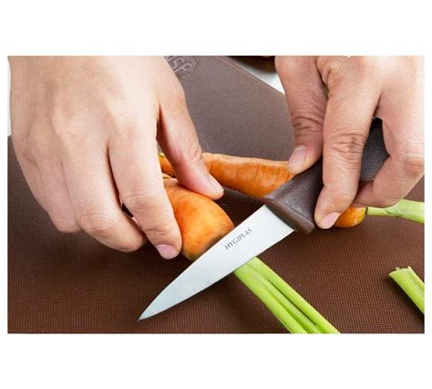 Los mejores cuchillos de cocina profesionales, japoneses, cerámica. Cuchillos de Cocina Hygiplas Mango Marrón